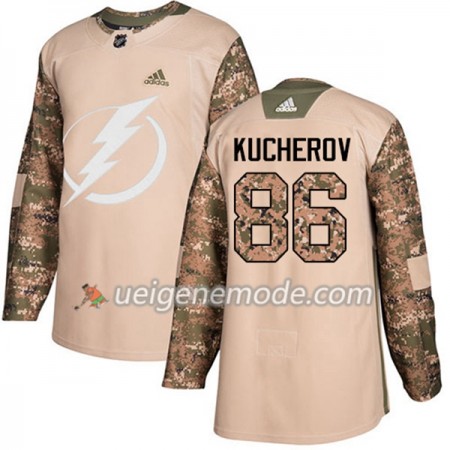 Herren Eishockey Tampa Bay Lightning Trikot Nikita Kucherov 86 Adidas 2017-2018 Camo Veterans Day Practice Authentic